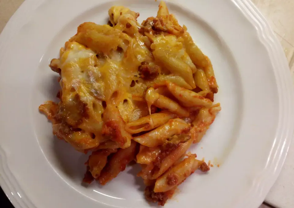 Cheesy Mostaccioli